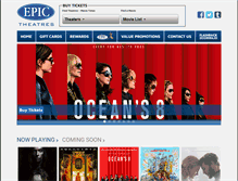 Tablet Screenshot of epictheatres.com